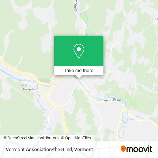 Vermont Association-the Blind map