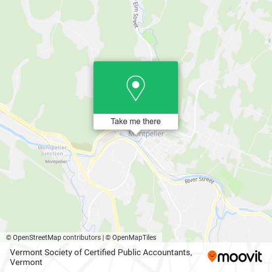 Mapa de Vermont Society of Certified Public Accountants