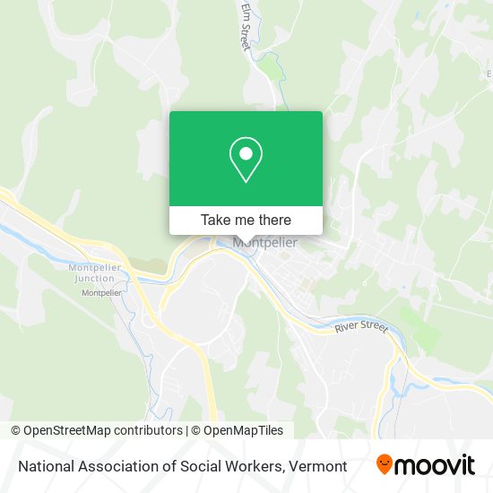 Mapa de National Association of Social Workers