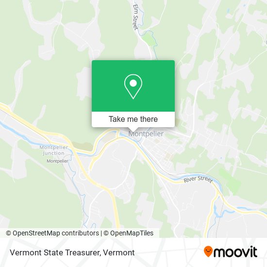 Vermont State Treasurer map
