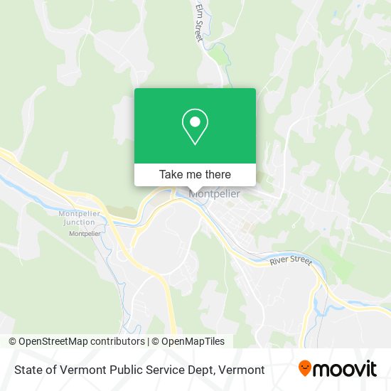 State of Vermont Public Service Dept map