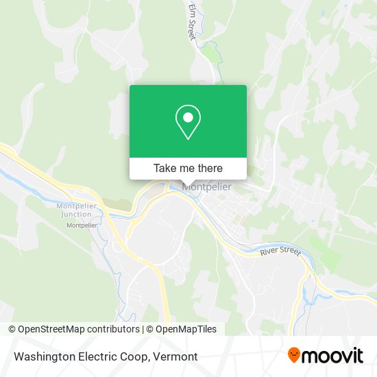 Mapa de Washington Electric Coop