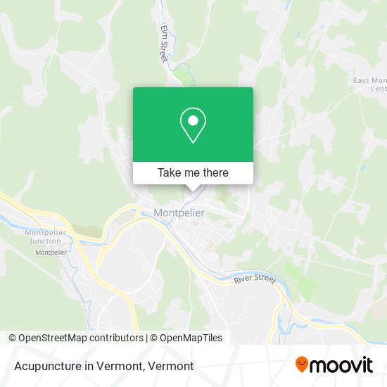 Mapa de Acupuncture in Vermont