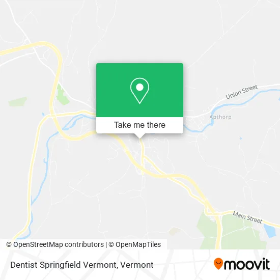 Dentist Springfield Vermont map