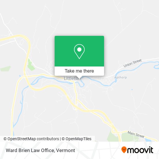 Ward Brien Law Office map