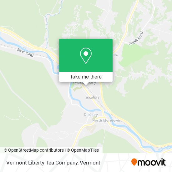 Mapa de Vermont Liberty Tea Company