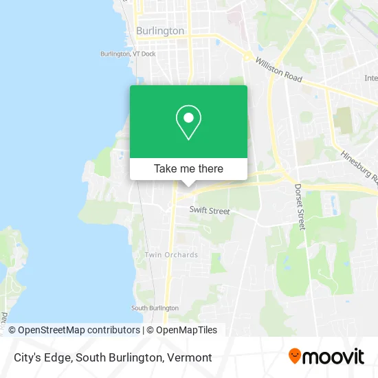 City's Edge, South Burlington map