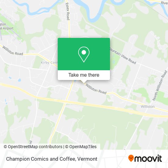 Champion Comics and Coffee map