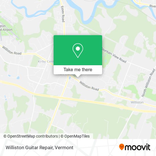 Williston Guitar Repair map