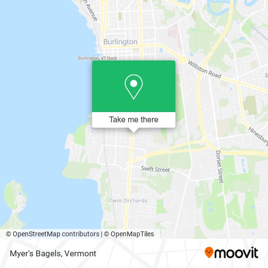 Mapa de Myer's Bagels