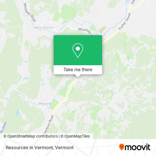 Mapa de Resources in Vermont