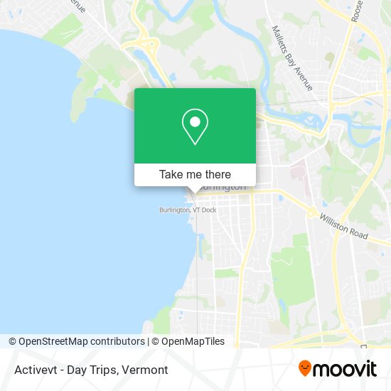 Activevt - Day Trips map