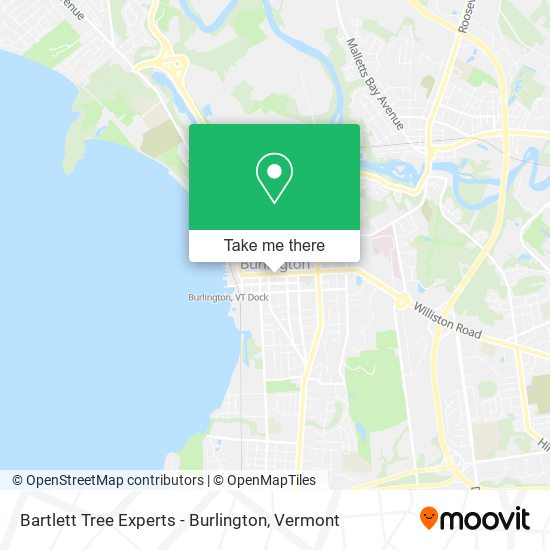 Bartlett Tree Experts - Burlington map