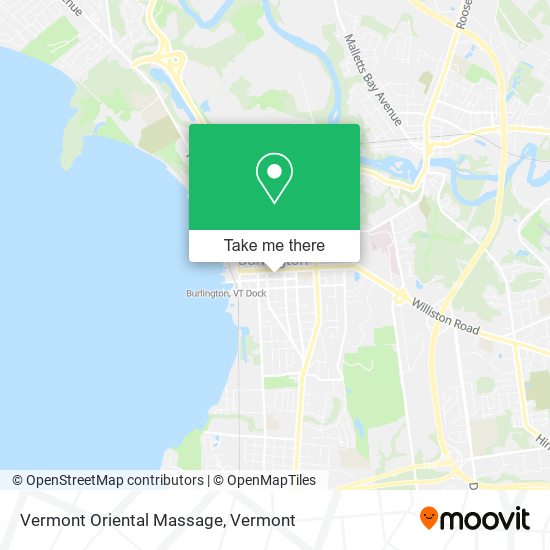 Vermont Oriental Massage map