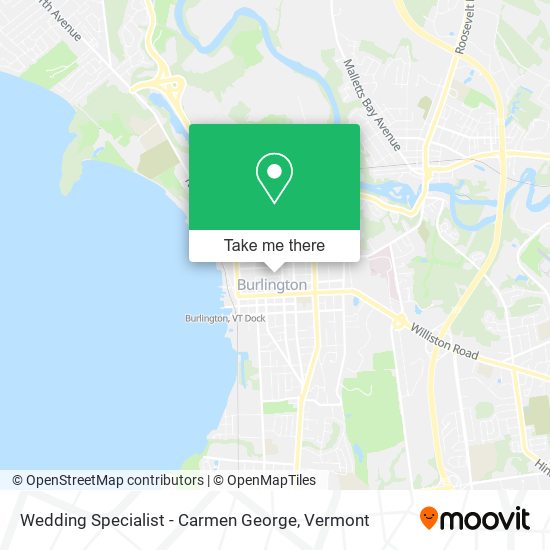 Wedding Specialist - Carmen George map