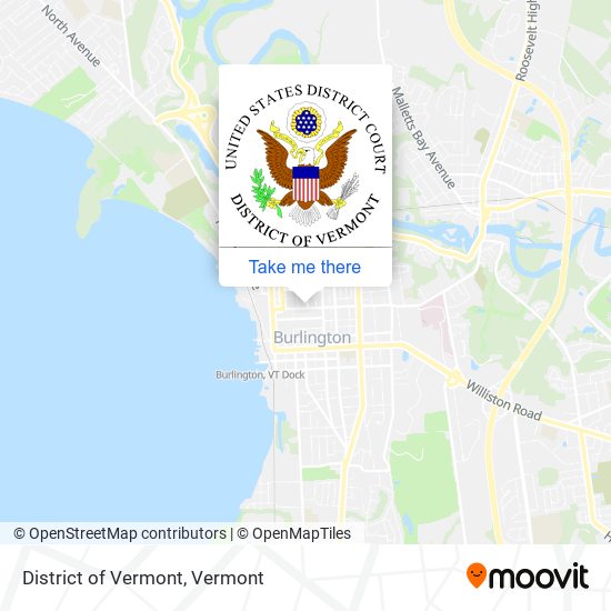 Mapa de District of Vermont
