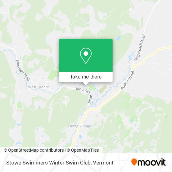 Stowe Swimmers Winter Swim Club map