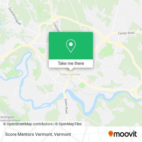 Mapa de Score Mentors Vermont