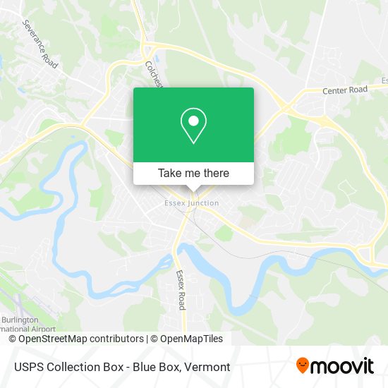 USPS Collection Box - Blue Box map