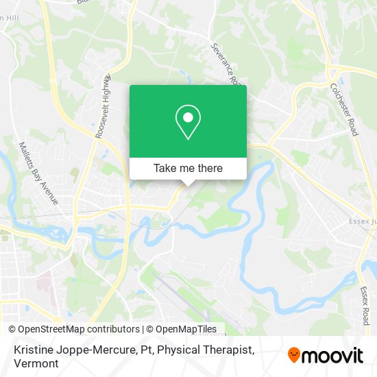 Mapa de Kristine Joppe-Mercure, Pt, Physical Therapist