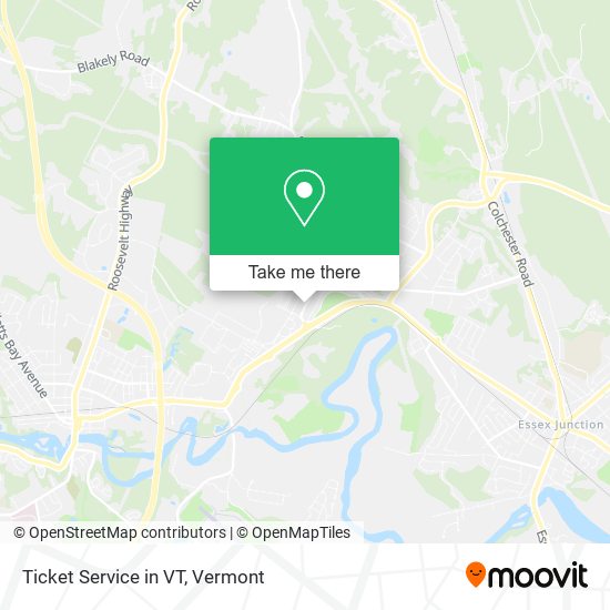 Ticket Service in VT map