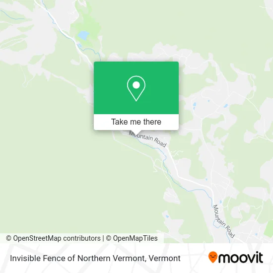 Invisible Fence of Northern Vermont map