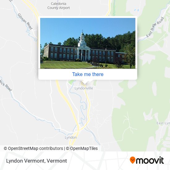 Lyndon Vermont map