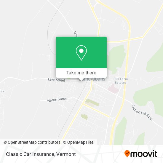 Classic Car Insurance map