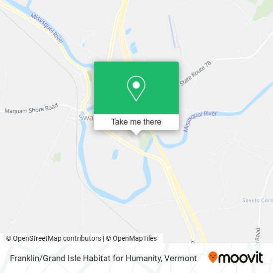 Franklin / Grand Isle Habitat for Humanity map