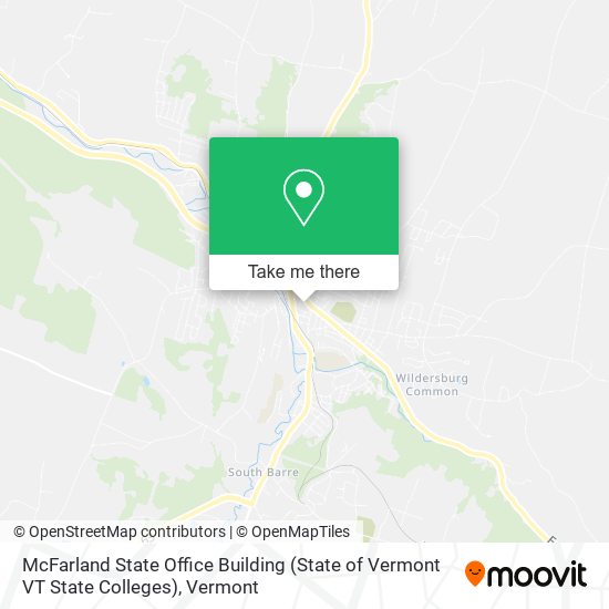 McFarland State Office Building (State of Vermont VT State Colleges) map