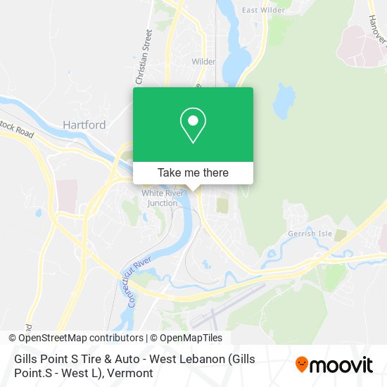 Gills Point S Tire & Auto - West Lebanon (Gills Point.S - West L) map