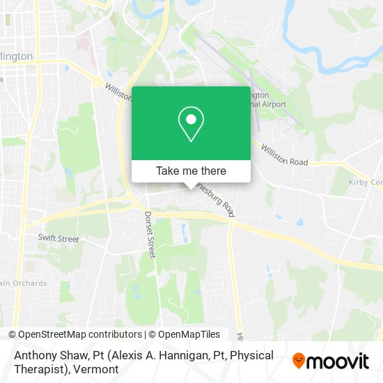 Anthony Shaw, Pt (Alexis A. Hannigan, Pt, Physical Therapist) map