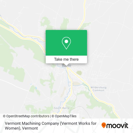 Mapa de Vermont Machining Company (Vermont Works for Women)