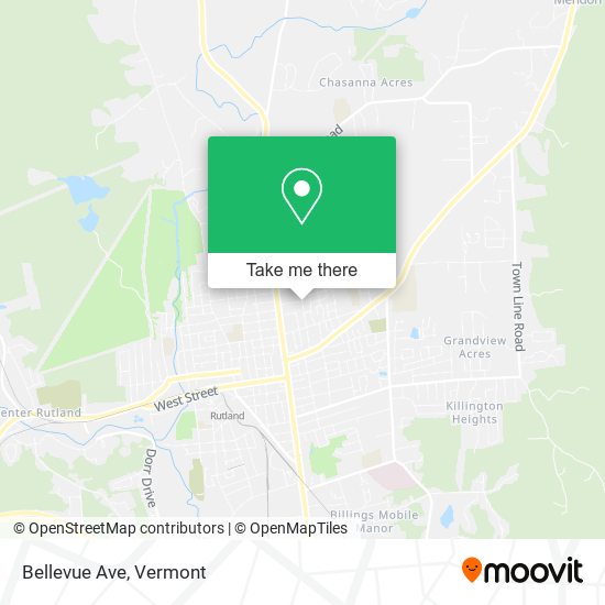 Bellevue Ave map