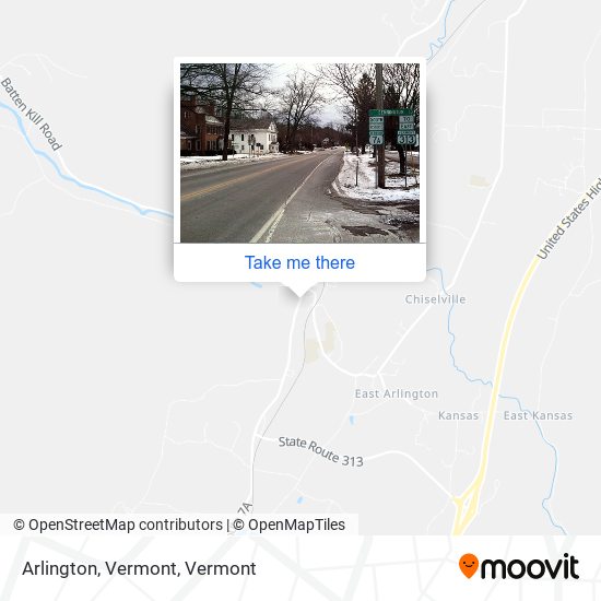 Arlington, Vermont map