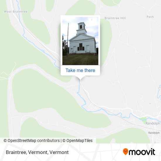 Braintree, Vermont map