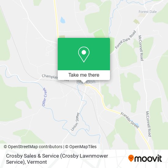 Mapa de Crosby Sales & Service (Crosby Lawnmower Service)