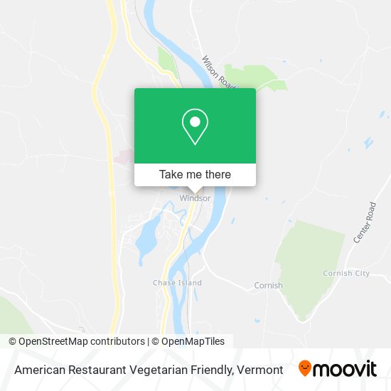 American Restaurant Vegetarian Friendly map