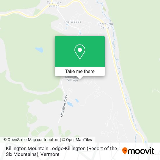 Mapa de Killington Mountain Lodge-Killington (Resort of the Six Mountains)