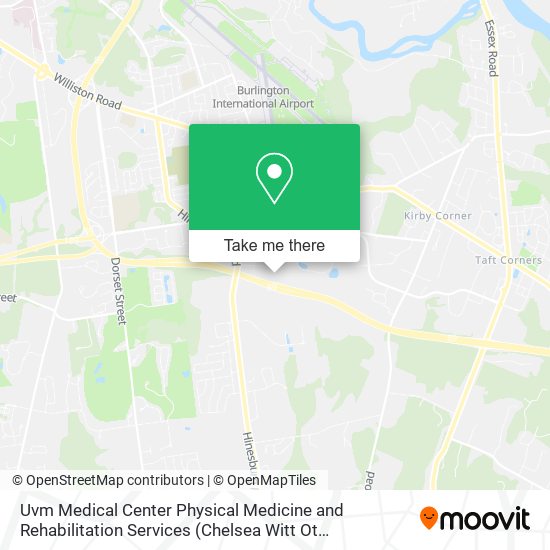 Mapa de Uvm Medical Center Physical Medicine and Rehabilitation Services