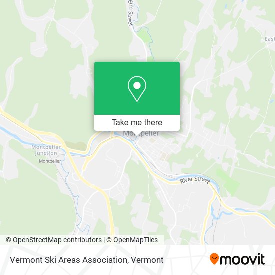 Mapa de Vermont Ski Areas Association
