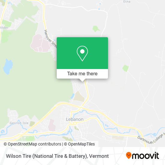 Wilson Tire (National Tire & Battery) map