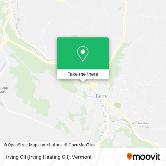 Mapa de Irving Oil (Irving Heating Oil)