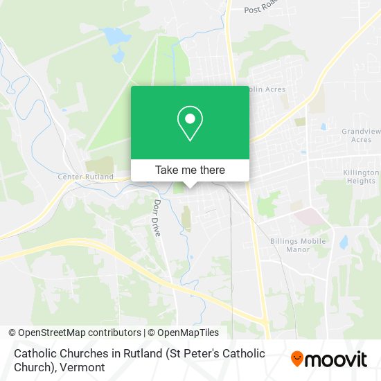 Catholic Churches in Rutland (St Peter's Catholic Church) map