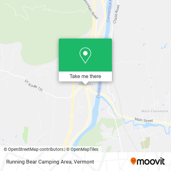 Running Bear Camping Area map