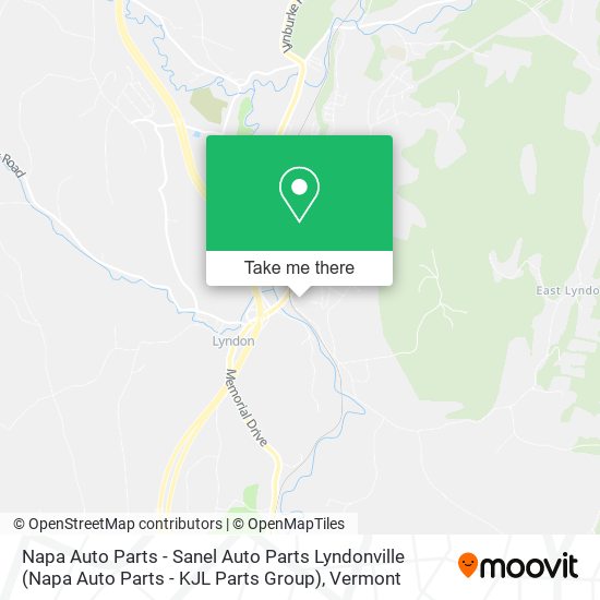 Mapa de Napa Auto Parts - Sanel Auto Parts Lyndonville (Napa Auto Parts - KJL Parts Group)