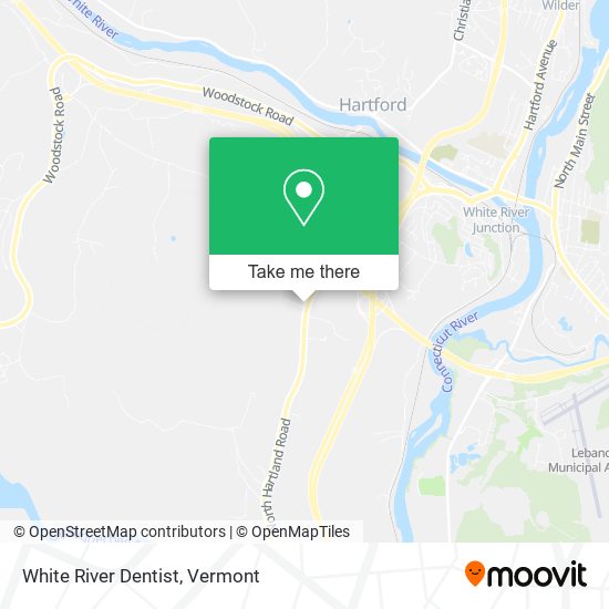 White River Dentist map
