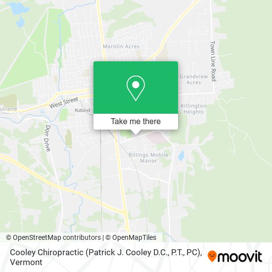 Mapa de Cooley Chiropractic (Patrick J. Cooley D.C., P.T., PC)