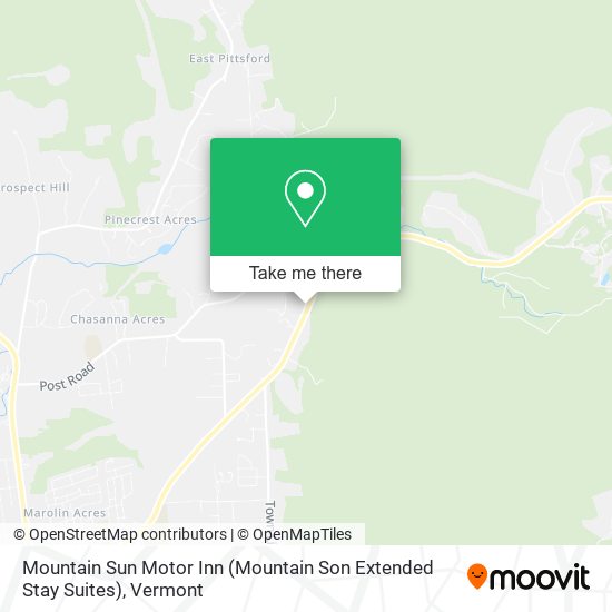 Mapa de Mountain Sun Motor Inn (Mountain Son Extended Stay Suites)