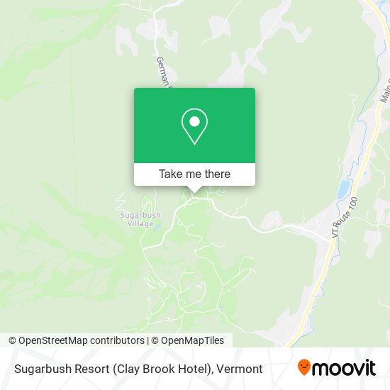 Mapa de Sugarbush Resort (Clay Brook Hotel)